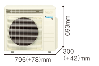 2.2～3.6kW カラー：ホワイト（5Y 7.5/1）